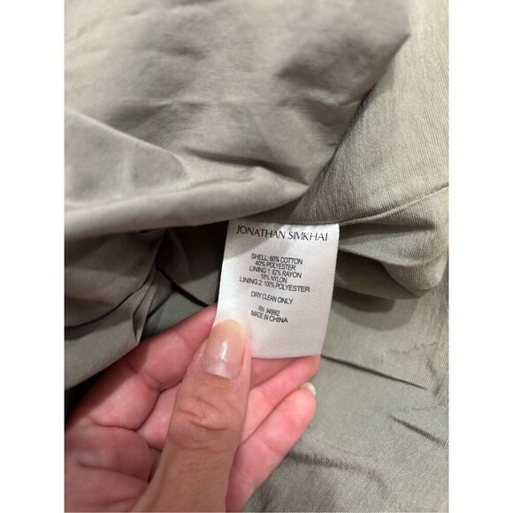 SIMKHAI Cleo Pleated Poplin Balloon Dress - Picture 8 of 8